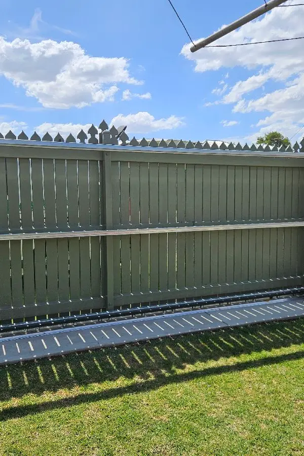 after Wood-look Timber Sliding Gate – Slide Gate + Motor, Harristown