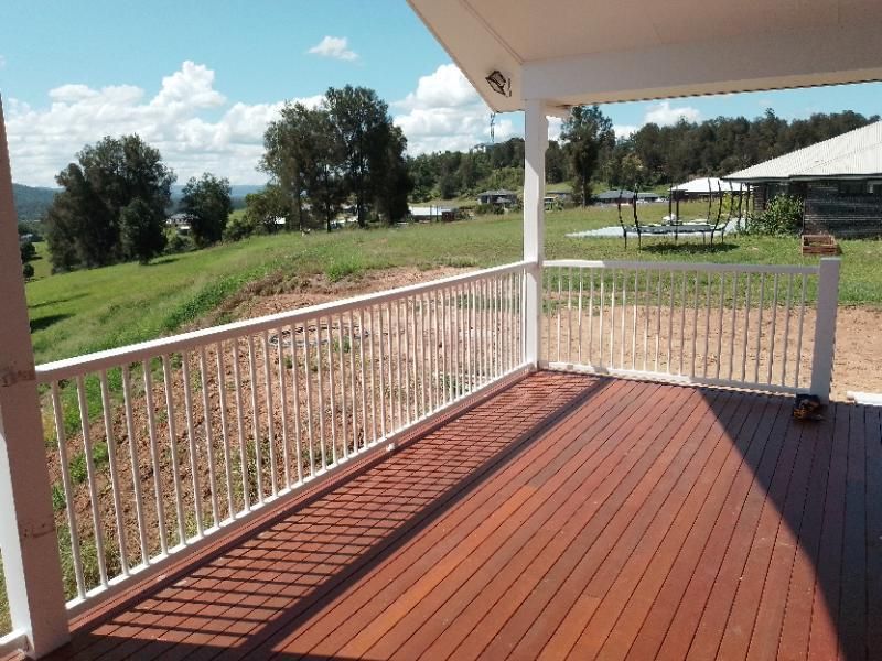 after Pro Texture White Powder-coated Aluminium Custom Door – Supply and Install Powder Coated Handrail, Withcott