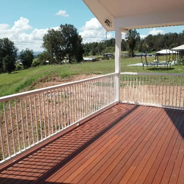 after Pro Texture White Powder-coated Aluminium Custom Door – Supply and Install Powder Coated Handrail, Withcott