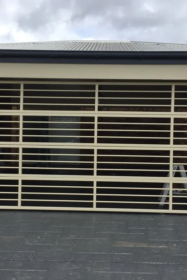 after Cream Powder-coated Aluminium Custom Door – Bar Gille, Kearneys Spring