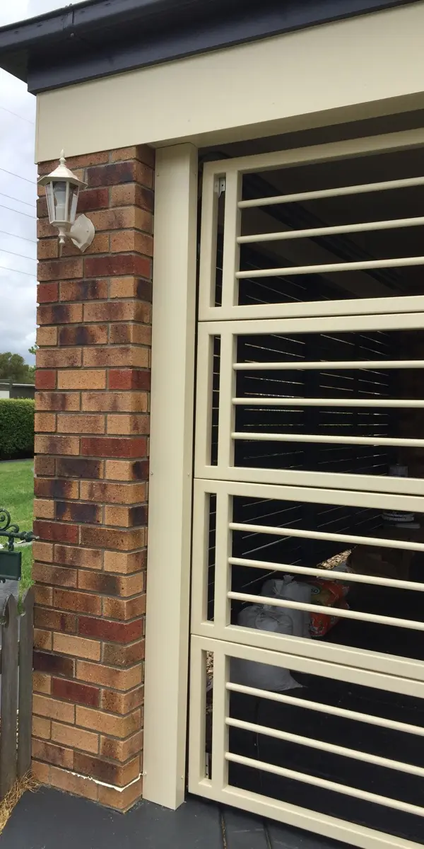 after Cream Powder-coated Aluminium Custom Door – Bar Gille, Kearneys Spring