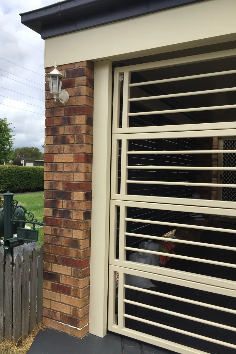 after Cream Powder-coated Aluminium Custom Door – Bar Gille, Kearneys Spring