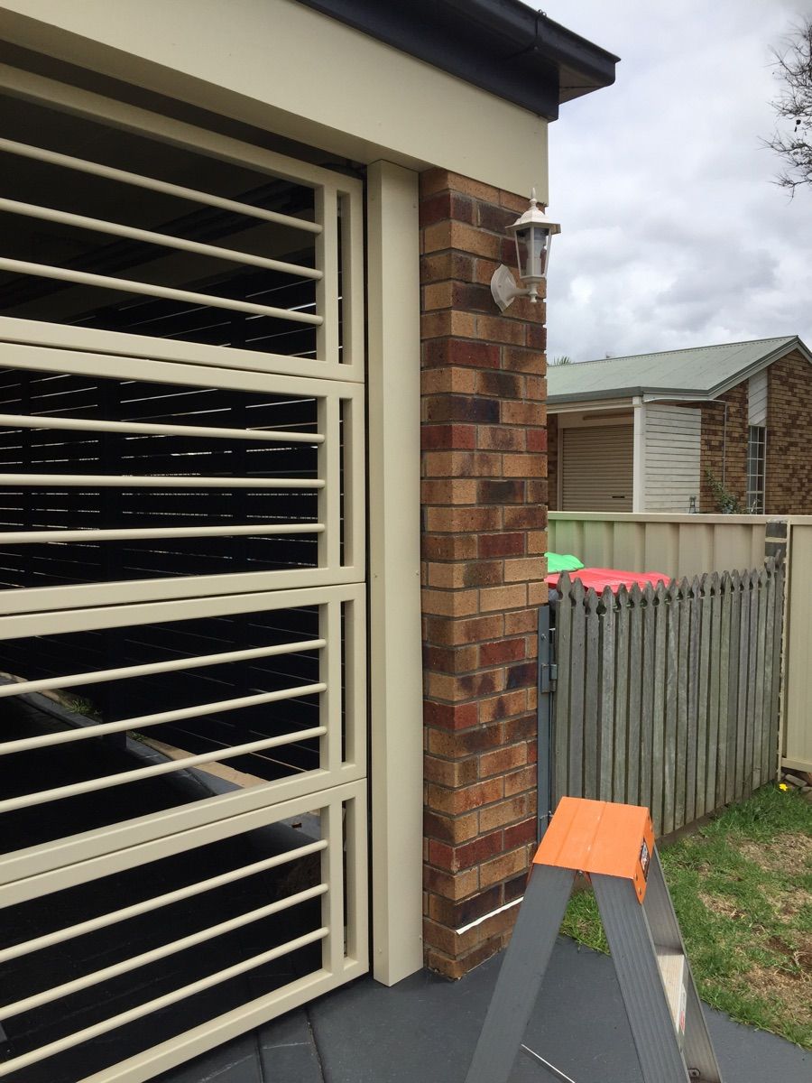 after Cream Powder-coated Aluminium Custom Door – Bar Gille, Kearneys Spring