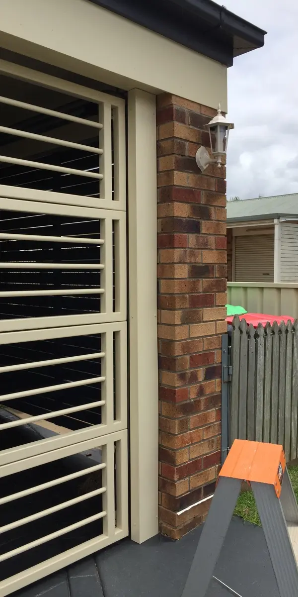 after Cream Powder-coated Aluminium Custom Door – Bar Gille, Kearneys Spring