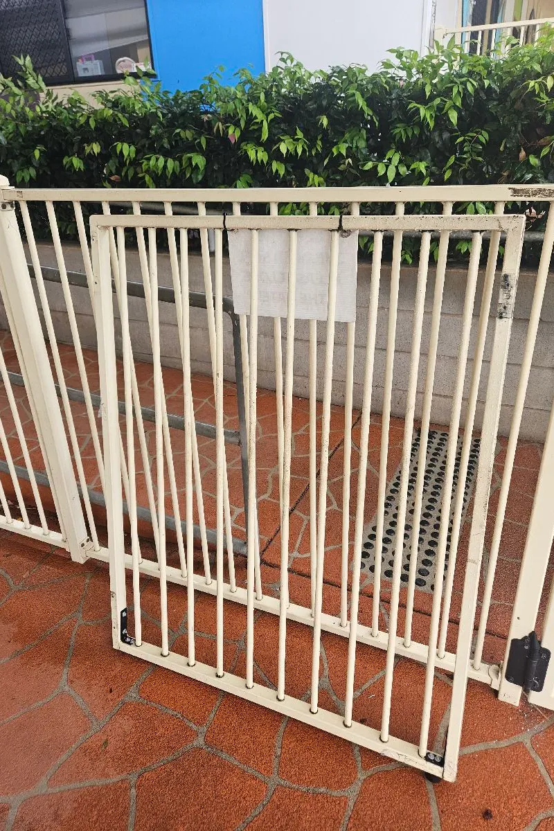 after Cream Powder-coated Steel Swing Gate – Manual Gate, South Toowoomba