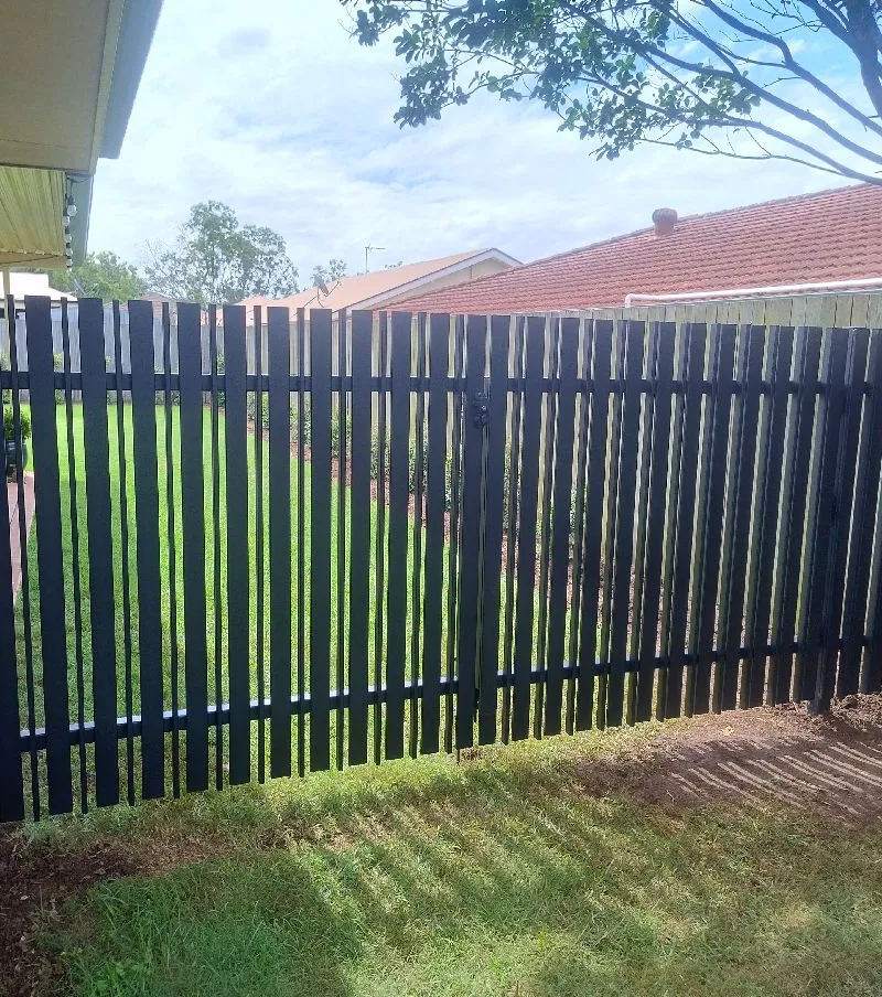 after Pro Texture Black Powder-coated Aluminium Swing Gate – Manual Gate & PA Gate, Middle Ridge