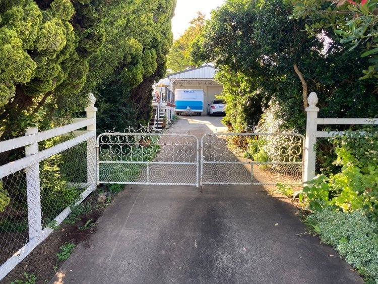 after White Wrought Iron Swing Gate – Install PA Gate, Newtown
