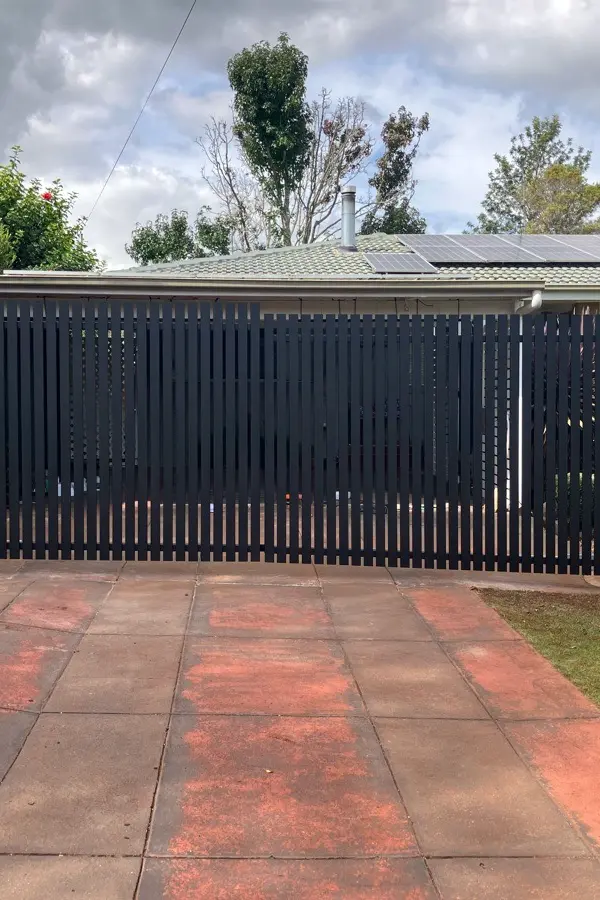 after Black Powder-coated Aluminium Swing Gate – Supply & Install Gate + Motor, Rangeville