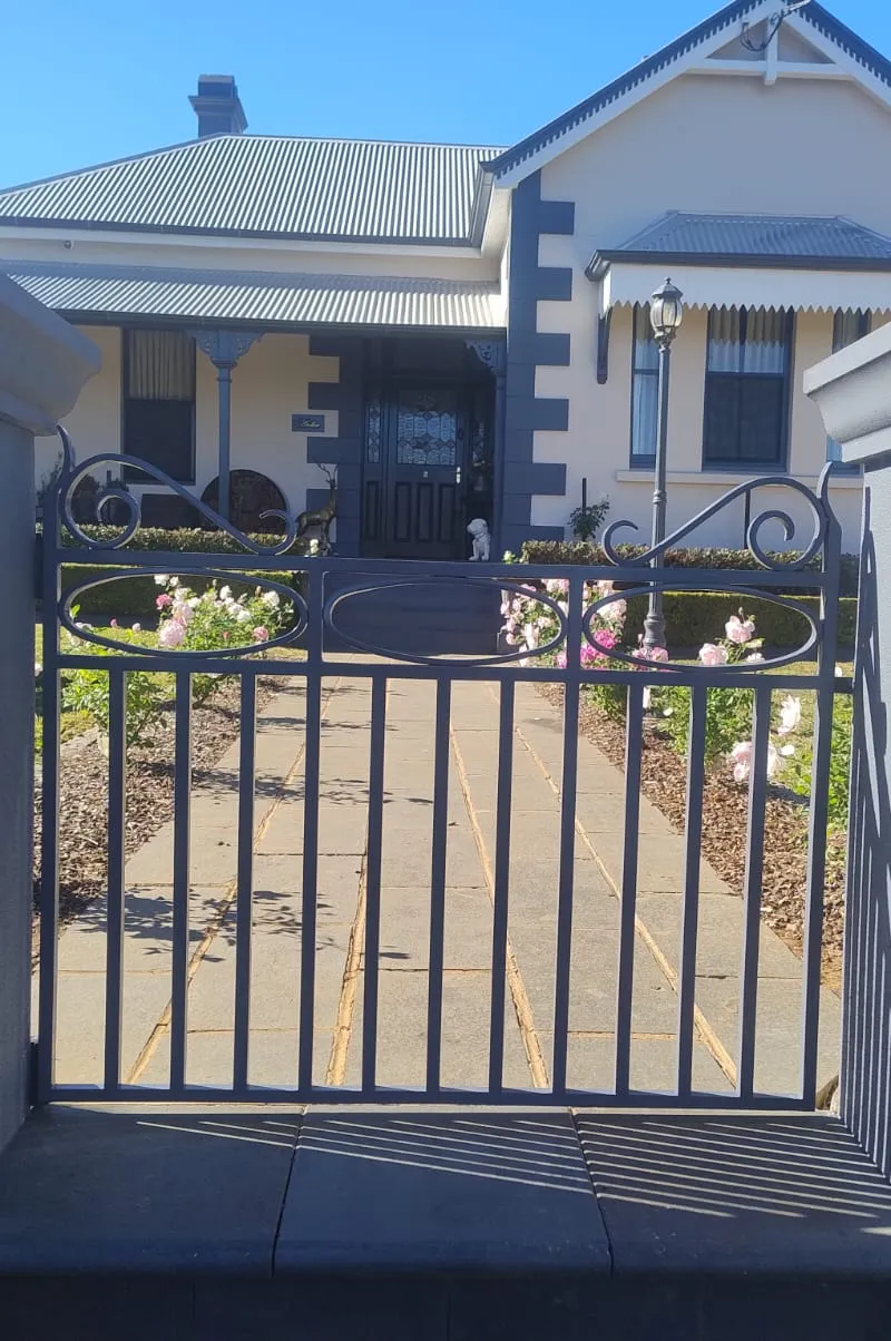 after Ironstone Powder-coated Aluminium Swing Gate – Replacement PA Gate + Swing Gates, East Toowoomba