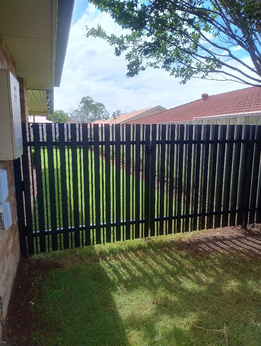 after Pro Texture Black Powder-coated Aluminium Swing Gate – Manual Gate & PA Gate, Middle Ridge