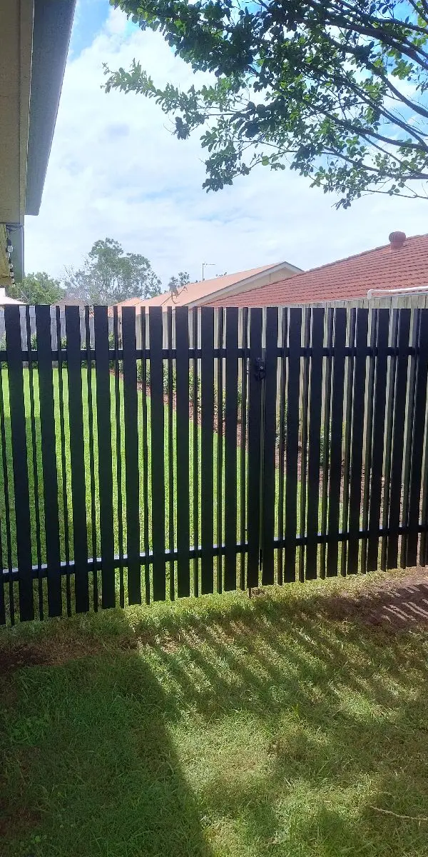 after Pro Texture Black Powder-coated Aluminium Swing Gate – Manual Gate & PA Gate, Middle Ridge