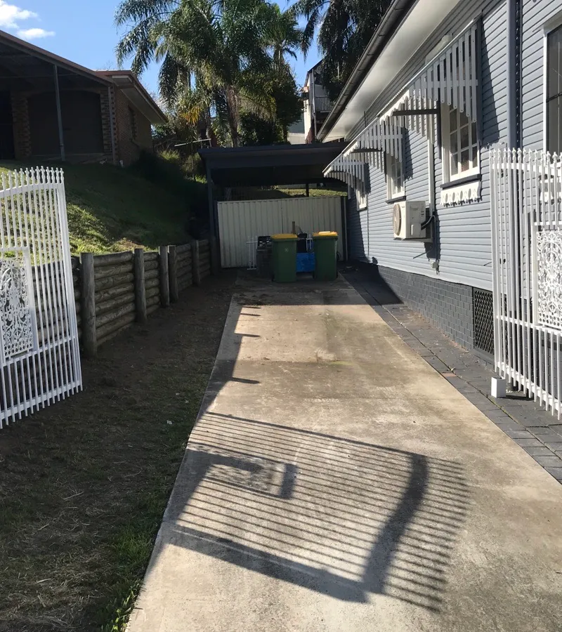 after Satin White Powder-coated Aluminium Swing Gate – Service Job #116352 - Gates, Sadliers Crossing
