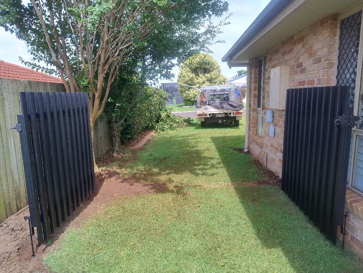 after Pro Texture Black Powder-coated Aluminium Swing Gate – Manual Gate & PA Gate, Middle Ridge
