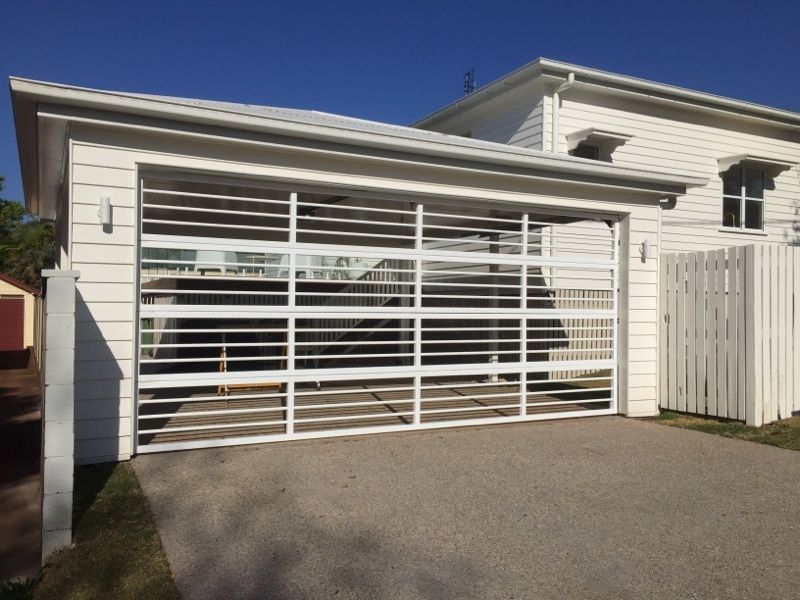 after Dover White Powder-coated Steel Custom Door – Bar Grille, South Toowoomba
