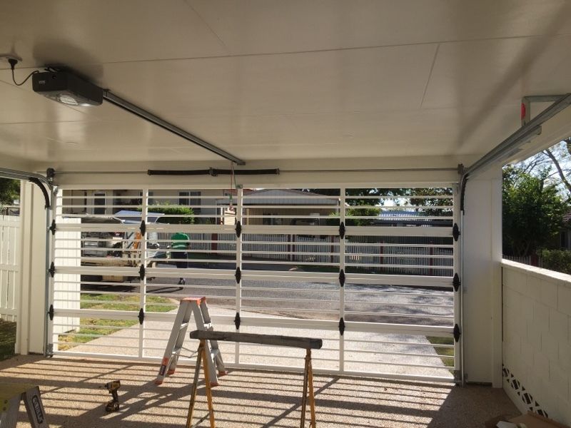 after Dover White Powder-coated Steel Custom Door – Bar Grille, South Toowoomba