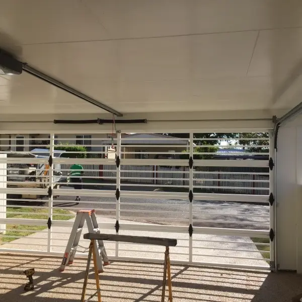 after Dover White Powder-coated Steel Custom Door – Bar Grille, South Toowoomba