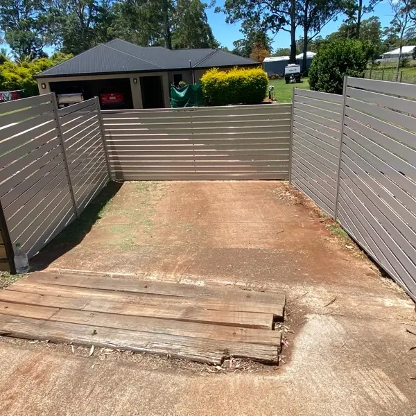 after Mocha Powder-coated Aluminium Sliding Gate – Aluminium Sliding Gate, Highfields
