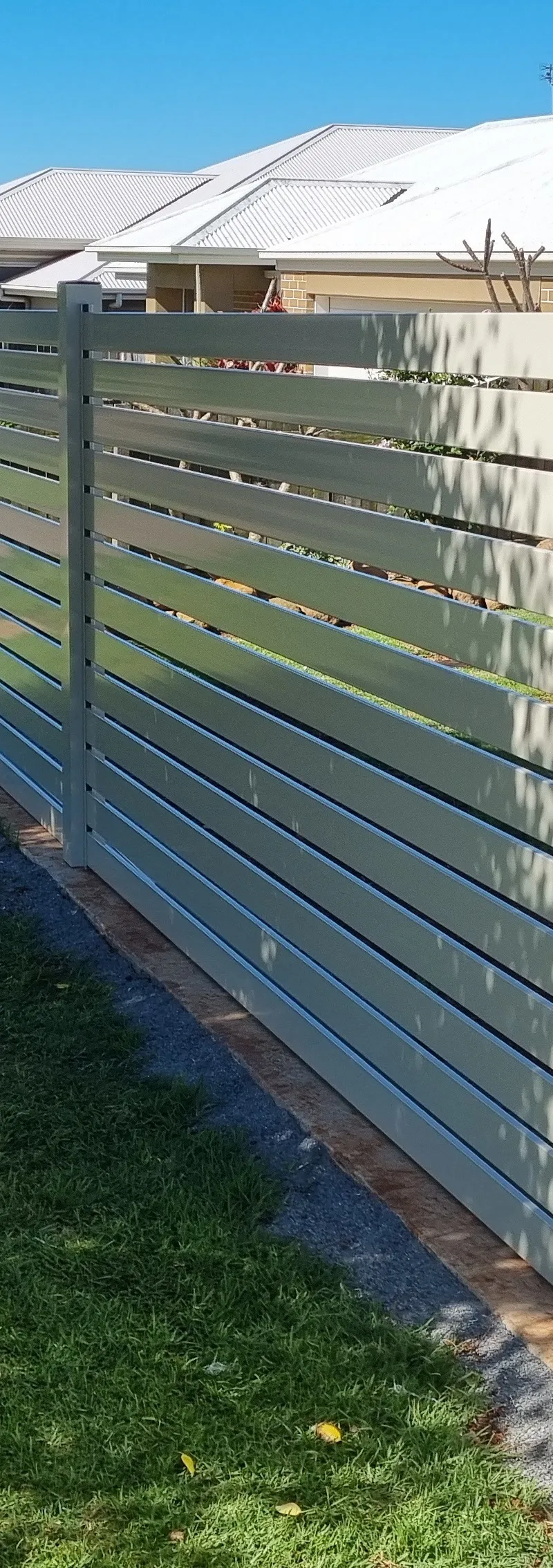 after Mocha Powder-coated Aluminium Sliding Gate – Sliding Gate/ Return & Fencing, Middle Ridge