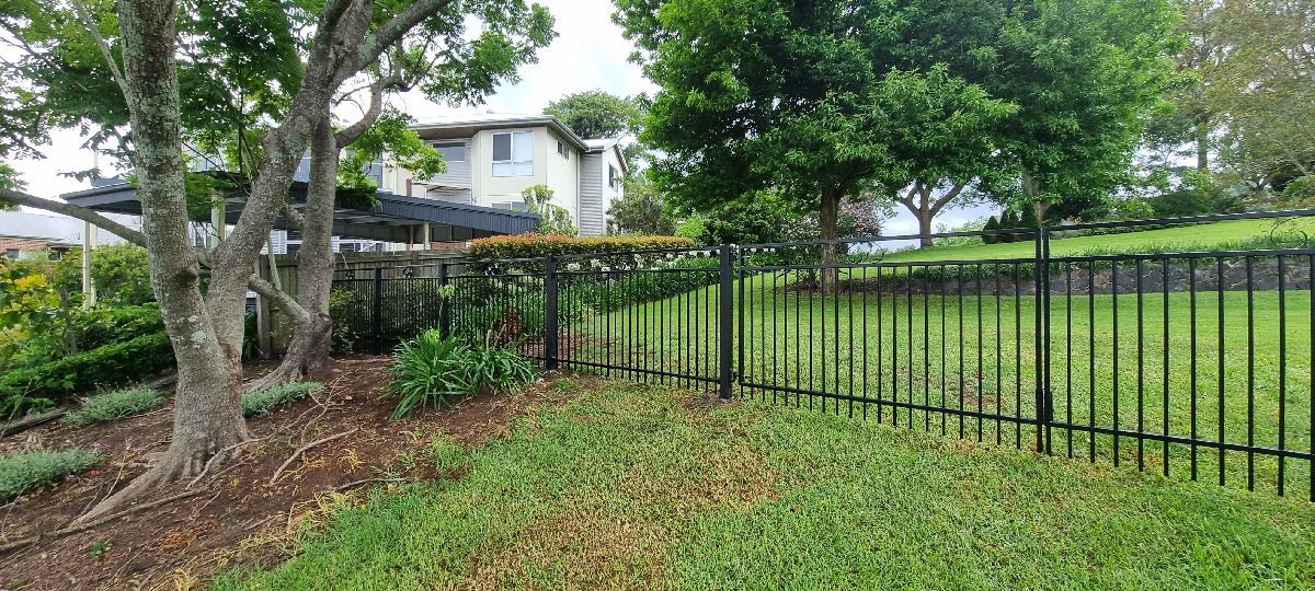 after Black Powder-coated Aluminium Sliding Gate – FAb Gates, Mount Lofty