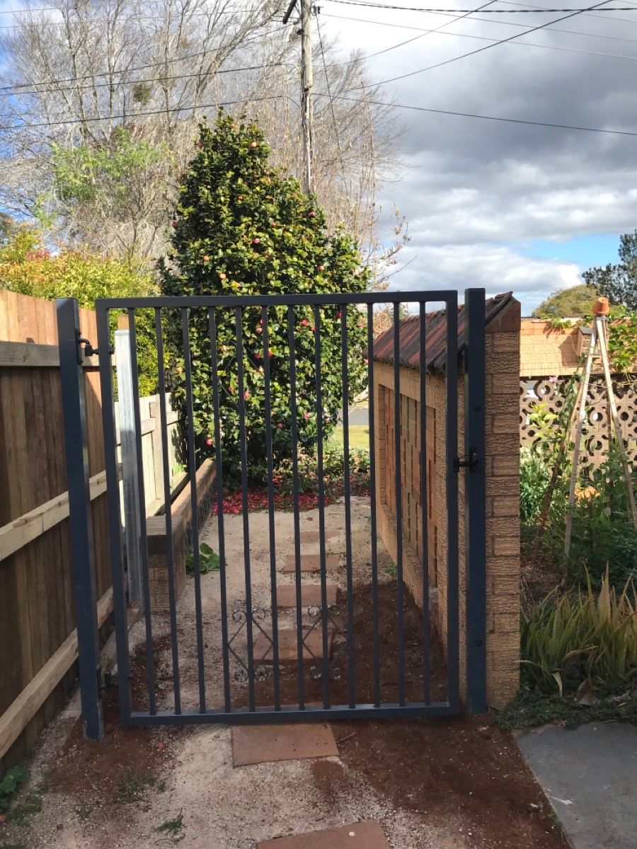 after Ironstone Powder-coated Aluminium Swing Gate – Swing Gate, Rangeville