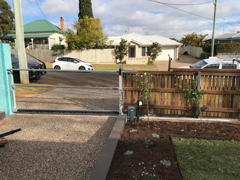 after Galvanised Pipe-Galvanised Sliding Gate – Service Job - Sliding Gate Frame Only, South Toowoomba