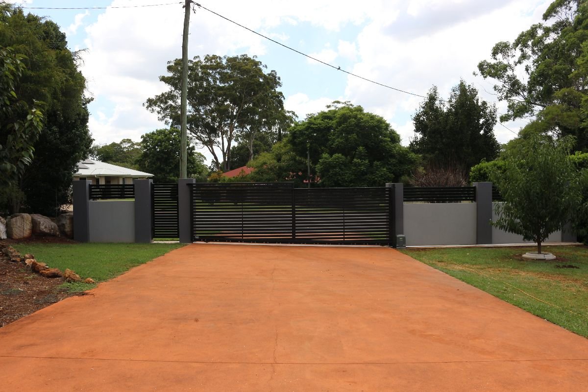 after Black Aluminium Sliding Gate – Slide Gate, Highfields