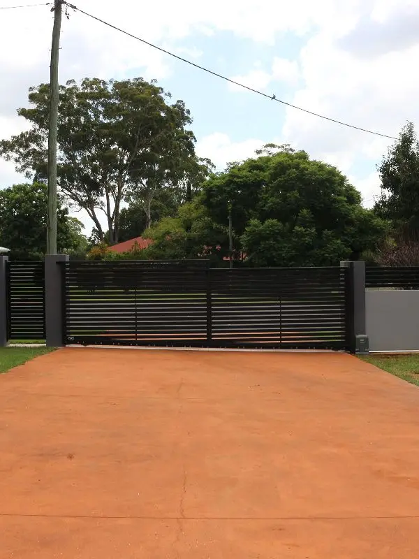 after Black Aluminium Sliding Gate – Slide Gate, Highfields