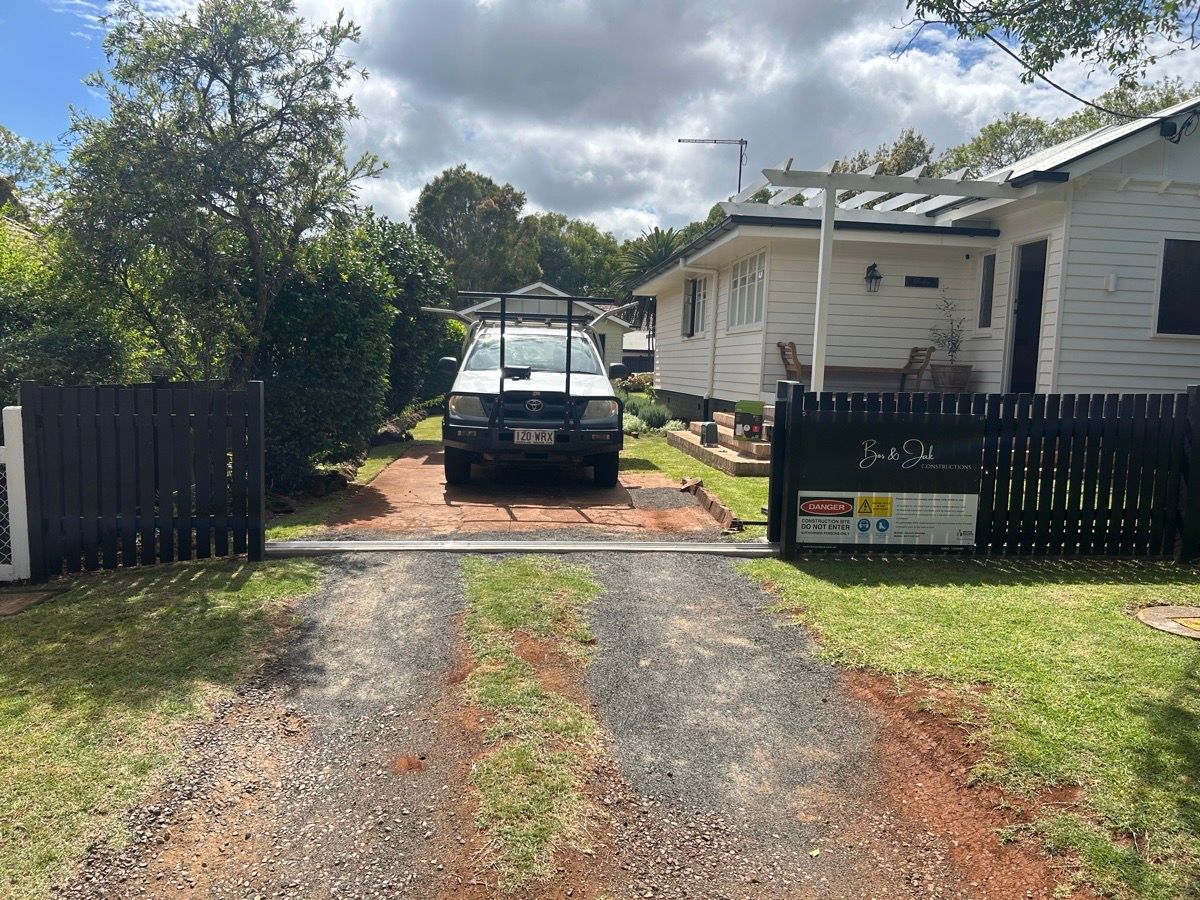 after Black Powder-coated Steel Sliding Gate – Slide Gate + Motor, South Toowoomba