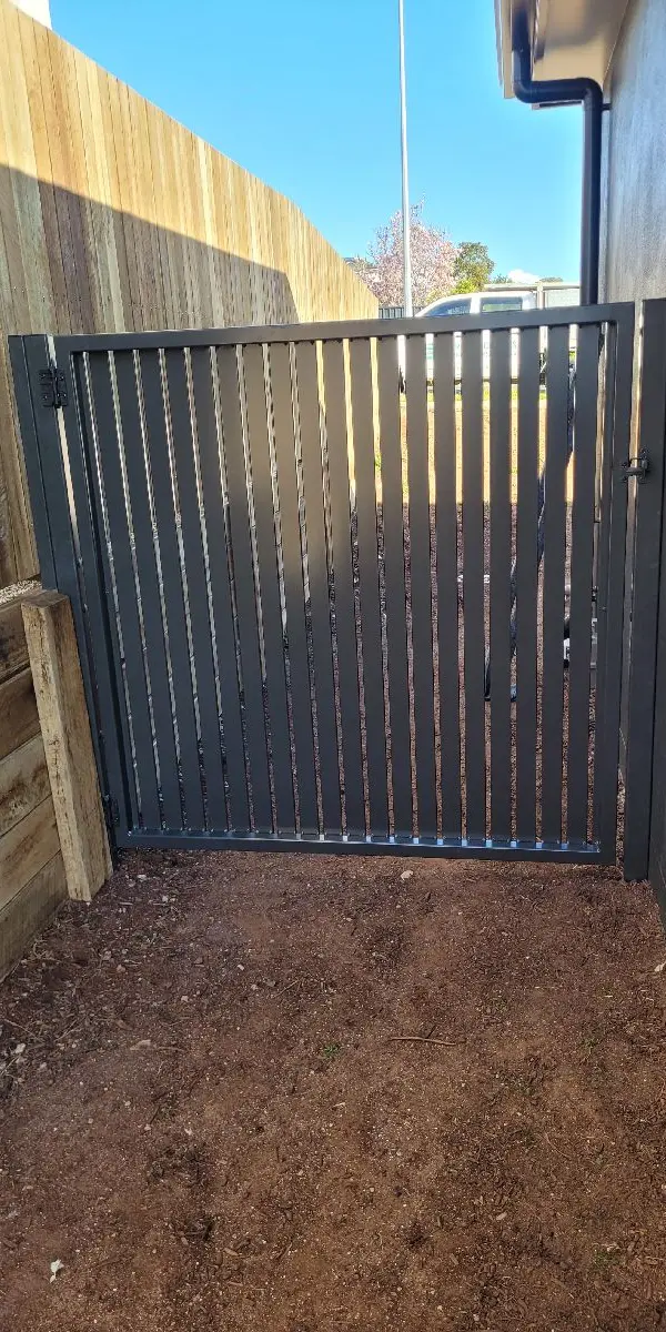 after Monument Powder-coated Aluminium Swing Gate – Gate + Motor, Middle Ridge