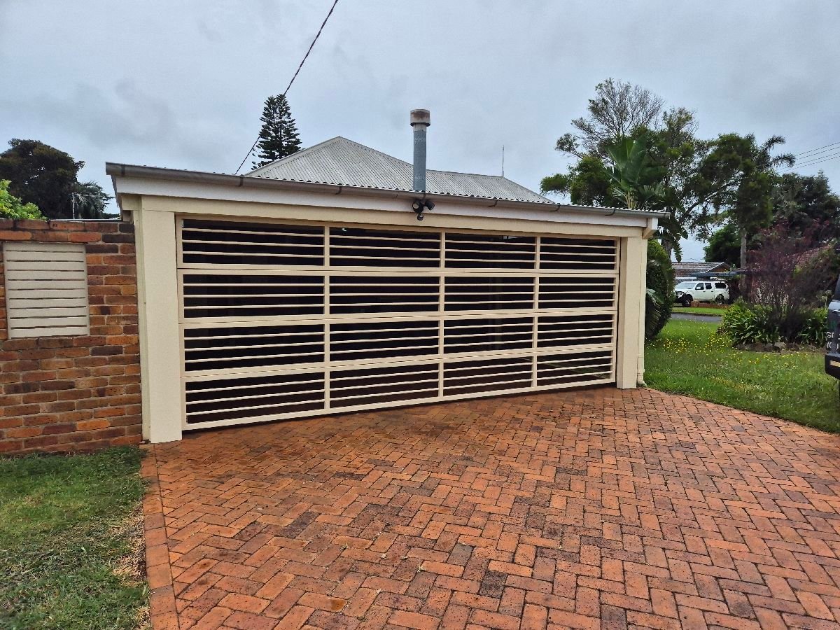 after Cream Powder-coated Steel Custom Door – Bar Grille, Harristown