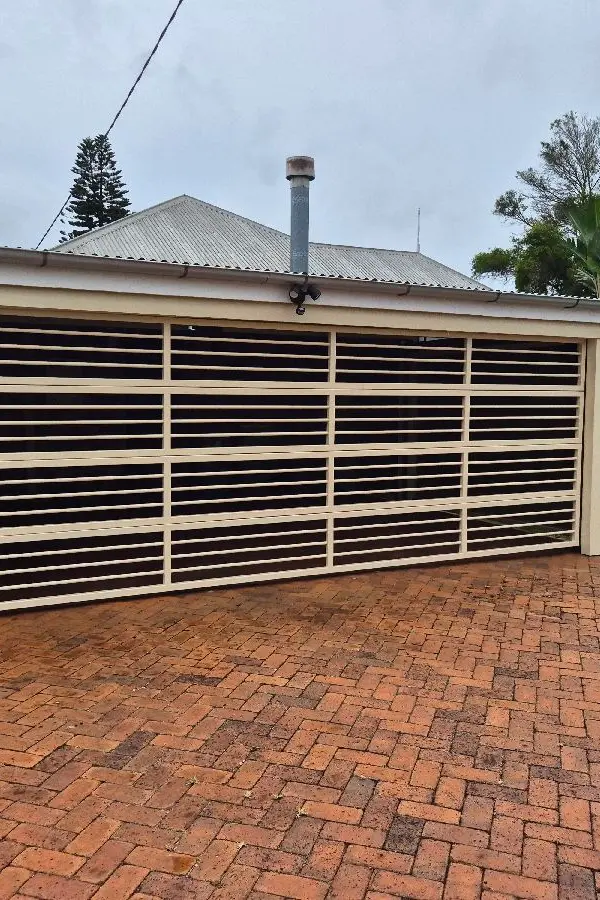 after Cream Powder-coated Steel Custom Door – Bar Grille, Harristown