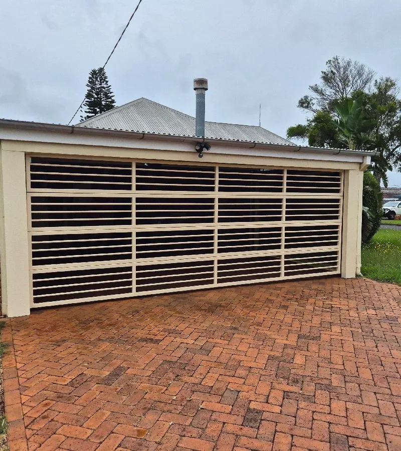 after Cream Powder-coated Steel Custom Door – Bar Grille, Harristown