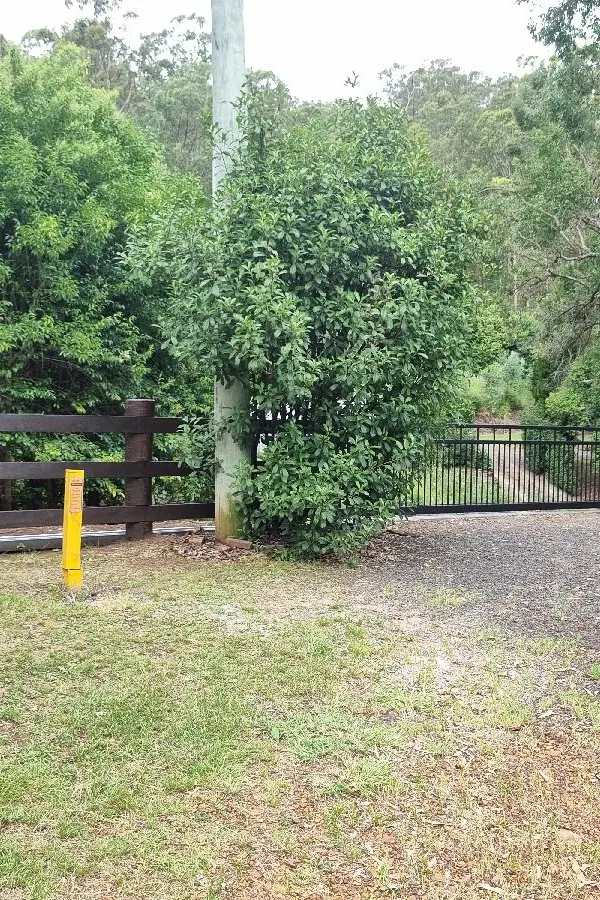 after Black Powder-coated Aluminium Sliding Gate – Gate + Motor, Upper Flagstone