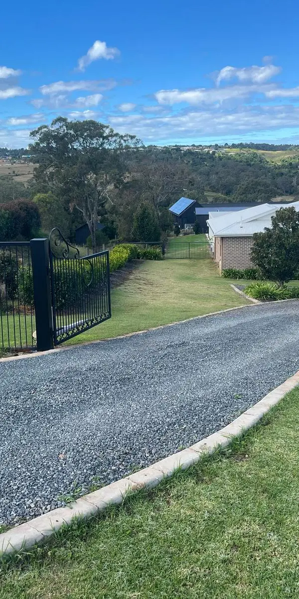 after Black Wrought Iron Swing Gate – Service Job - Posts, Gowrie Junction