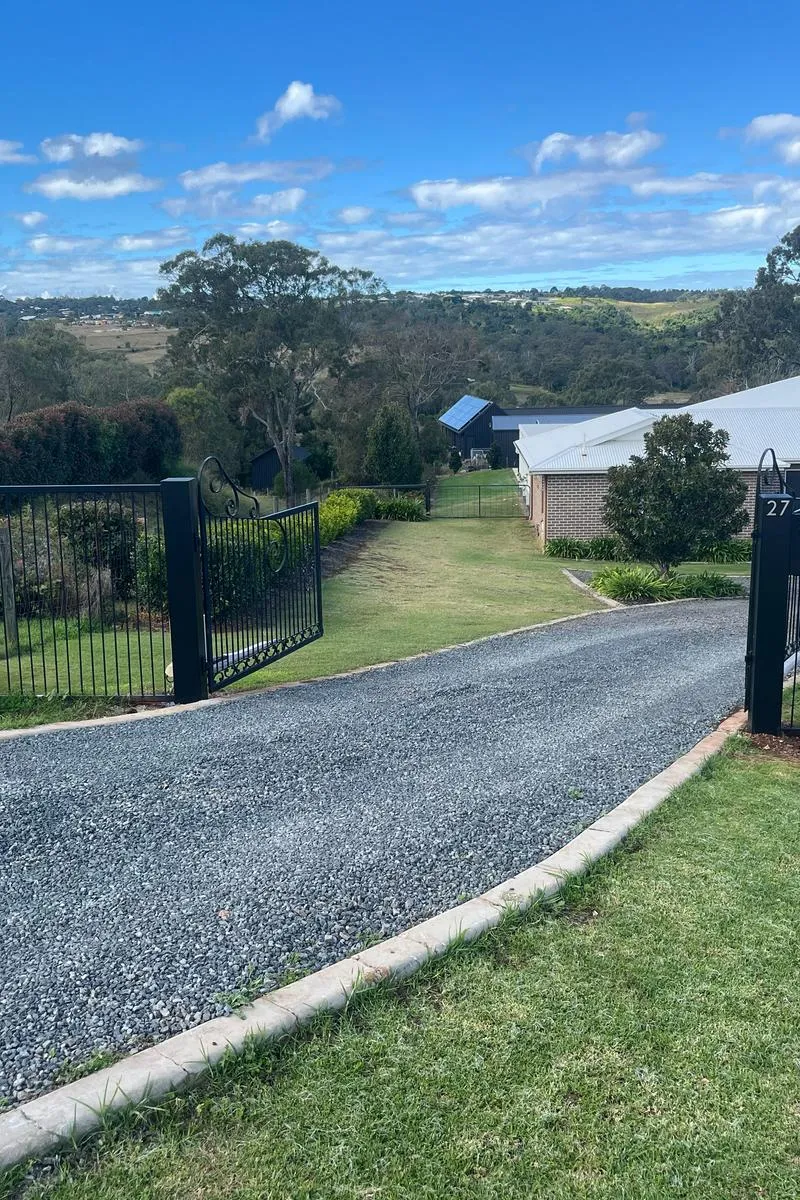 after Black Wrought Iron Swing Gate – Service Job - Posts, Gowrie Junction