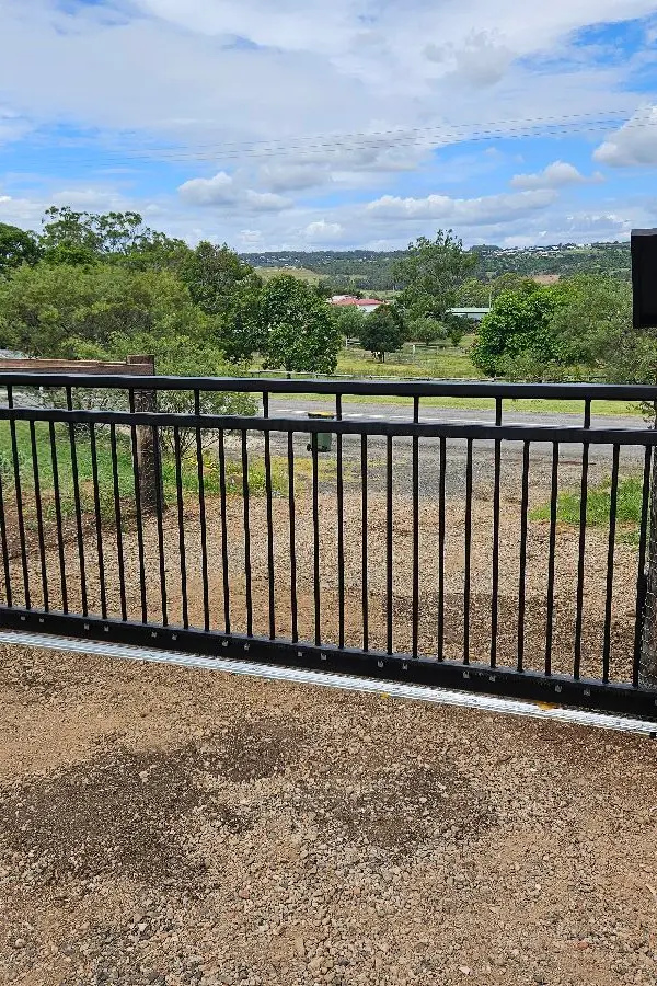 after Black Powder-coated Aluminium Sliding Gate – Swing Gate + Motor, Gowrie Junction