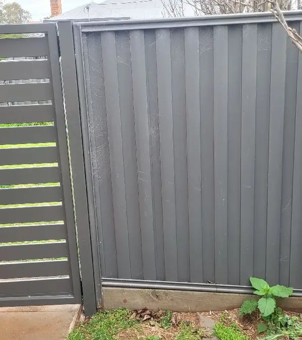 after Woodland Grey Powder-coated Aluminium Swing Gate – Personal Gate, Newtown
