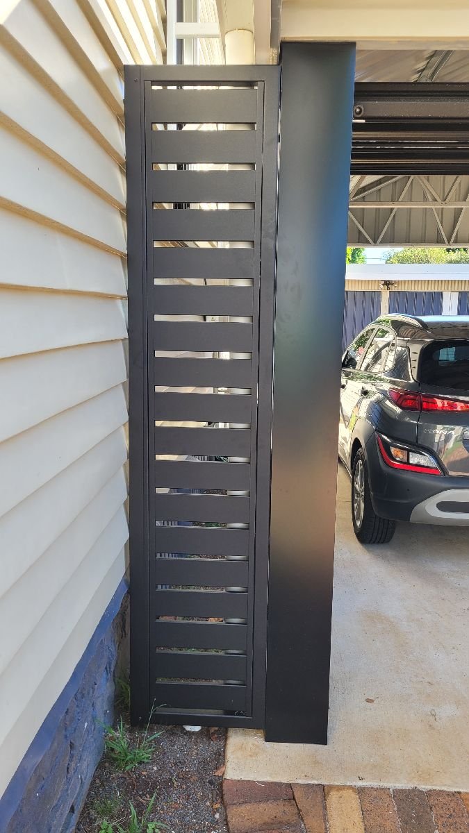 after Black Pro-Texture Black Swing Gate – Bar Grille + Motor, Newtown