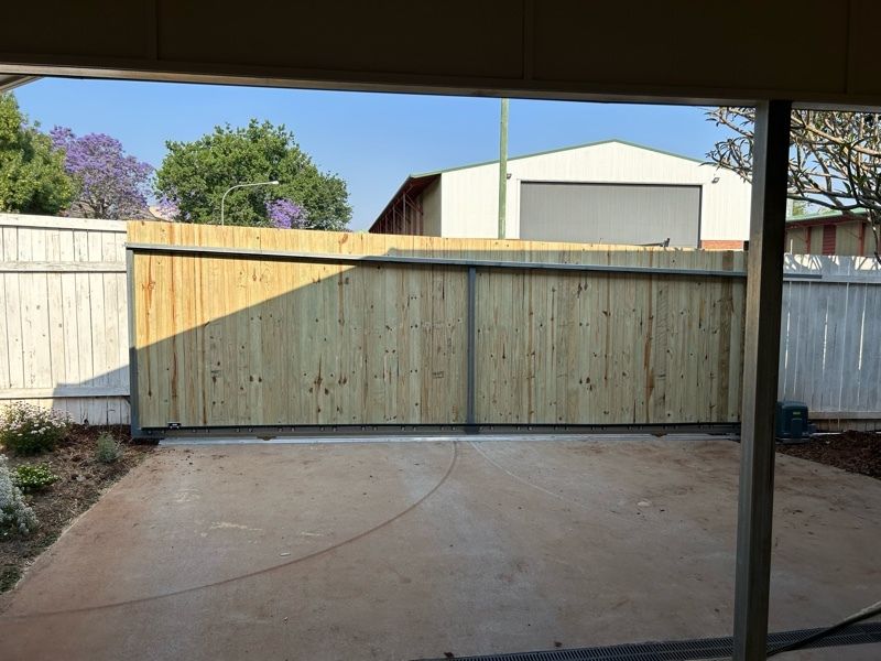 after Galvanised Timber Sliding Gate – Gate, East Toowoomba