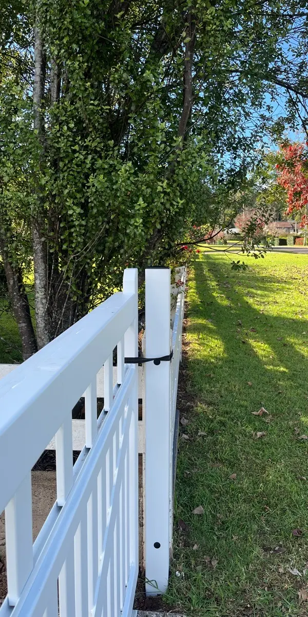 after White Powder-coated Aluminium Sliding Gate – Slide Gate + PA, Mount Lofty