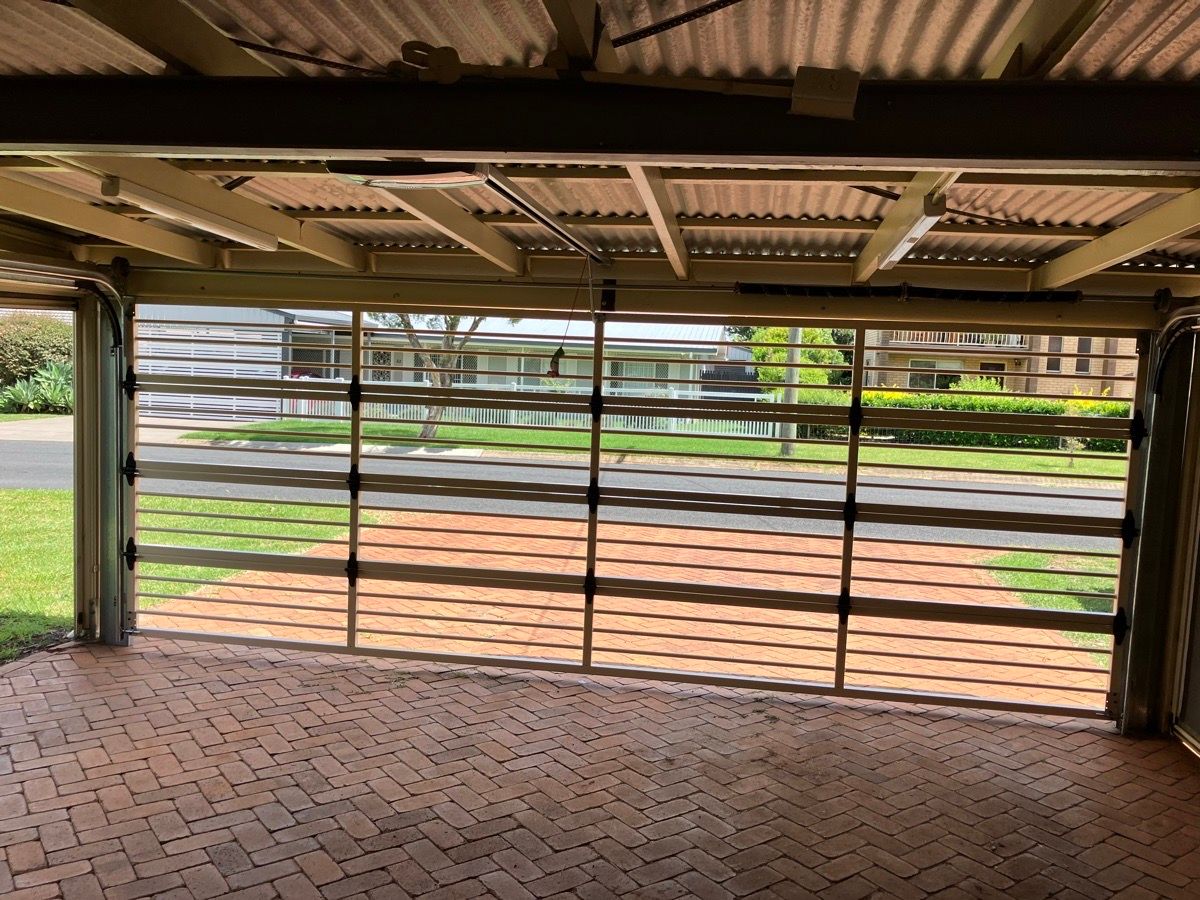 after Cream Powder-coated Steel Custom Door – Bar Grille, Harristown
