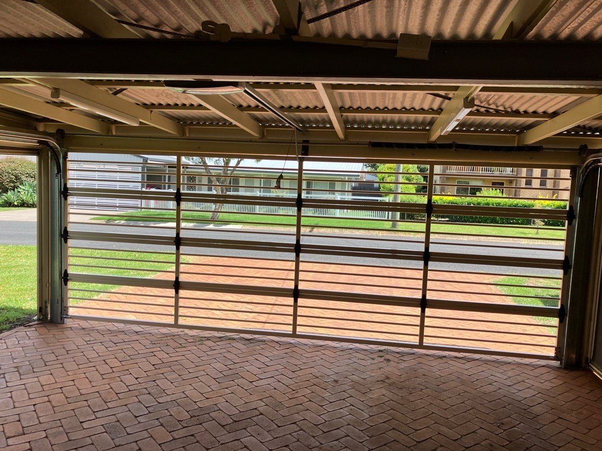 after Cream Powder-coated Steel Custom Door – Bar Grille, Harristown