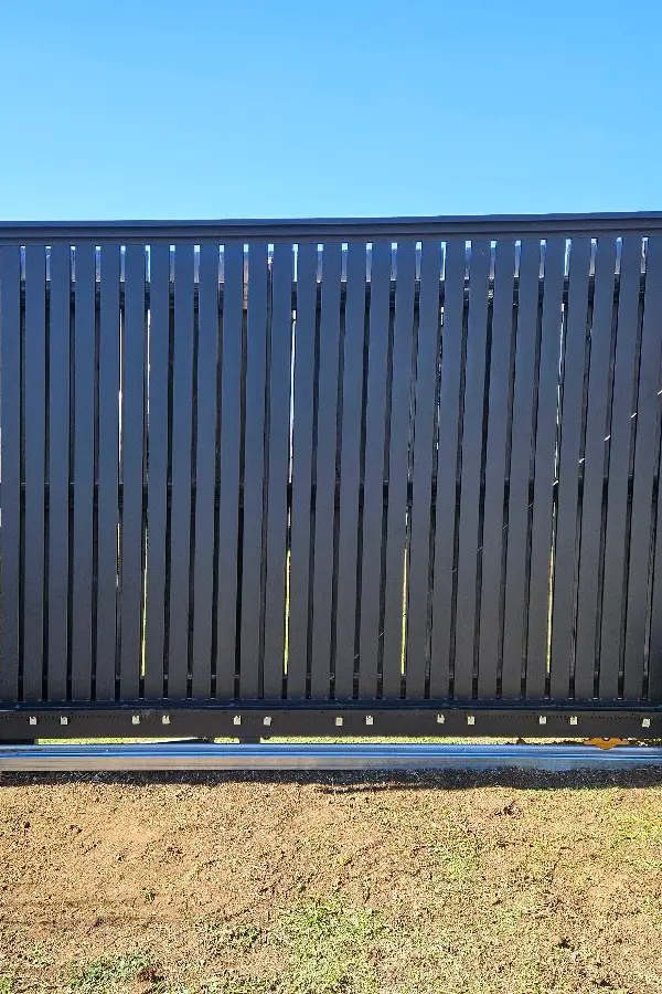 after Black Aluminium Sliding Gate – Sliding Gate + Motor, Westbrook