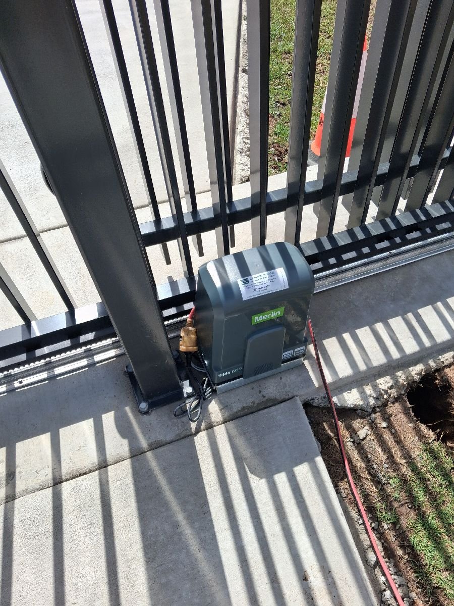 after Black Powder-coated Aluminium Motor – Slide Gate + Motor, Withcott