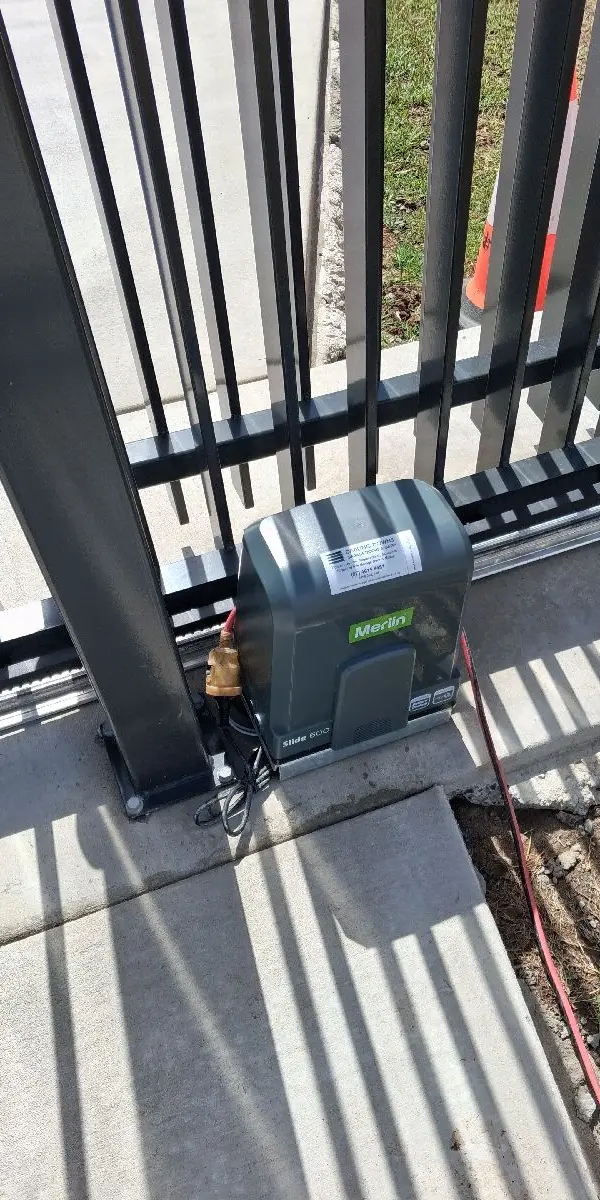 after Black Powder-coated Aluminium Motor – Slide Gate + Motor, Withcott