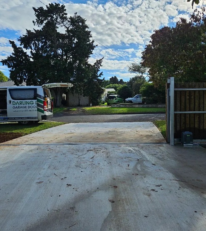 after Wood-look Timber Sliding Gate – Fencing, South Toowoomba