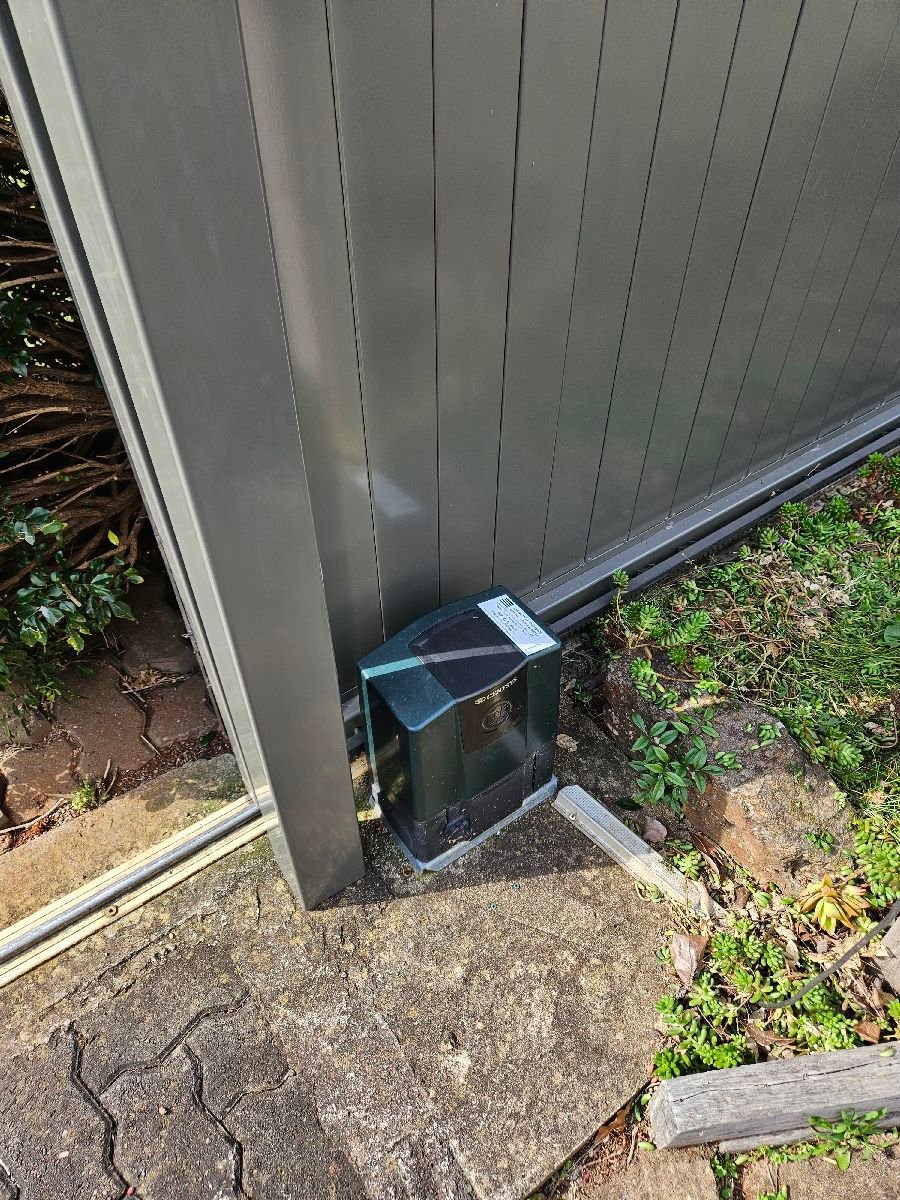 after Woodland Grey Powder-coated Aluminium Sliding Gate – Replace Sliding Gate, Centenary Heights