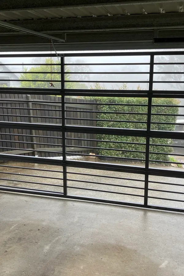 after Black Powder-coated Aluminium Swing Gate – Bar Grille (Carport - 2520x5870 + Merlin Elite Motor), Prince Henry Heights