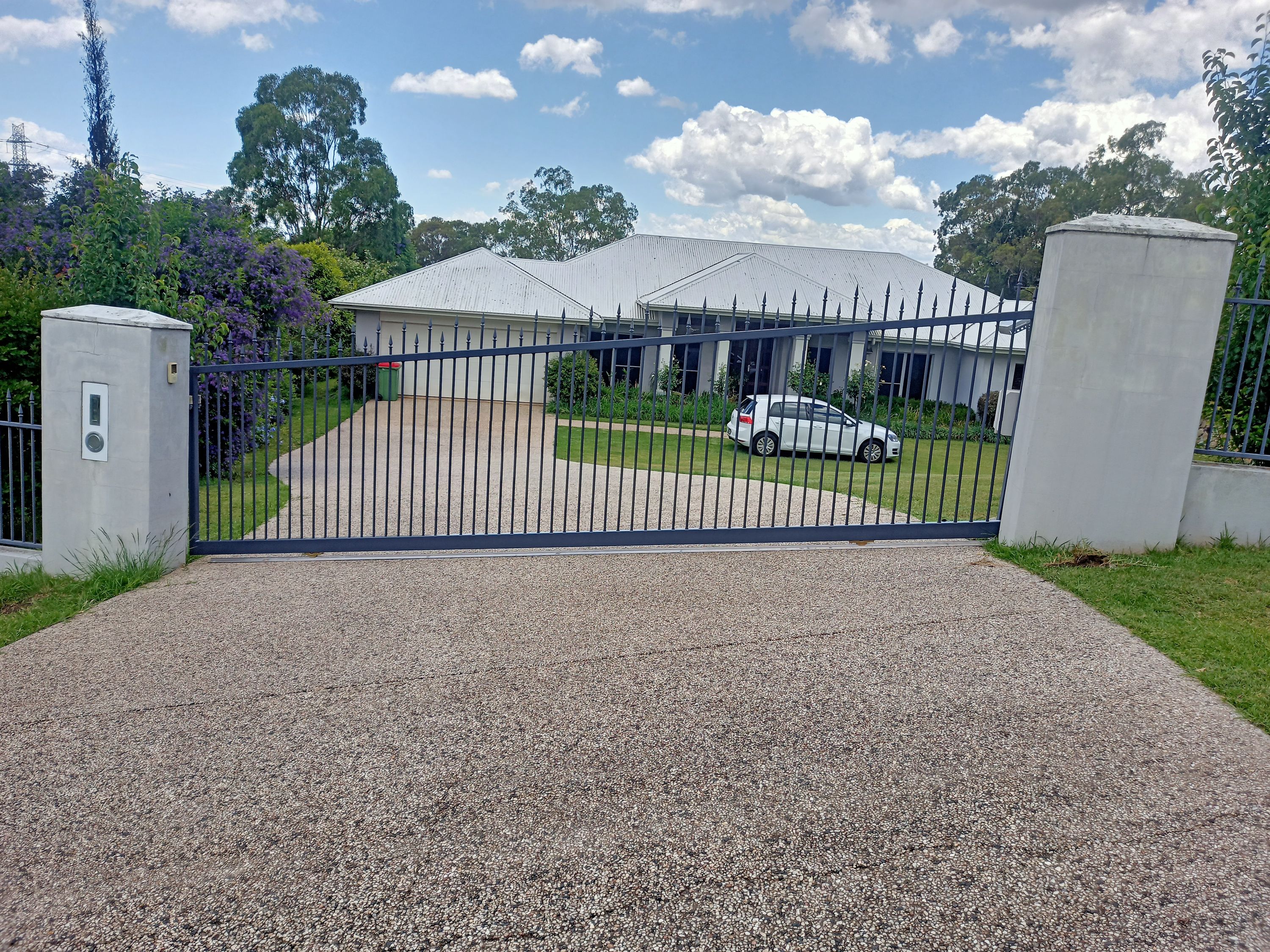 after Basalt Powder-coated Aluminium Sliding Gate – Aluminium Slider Spear, Preston