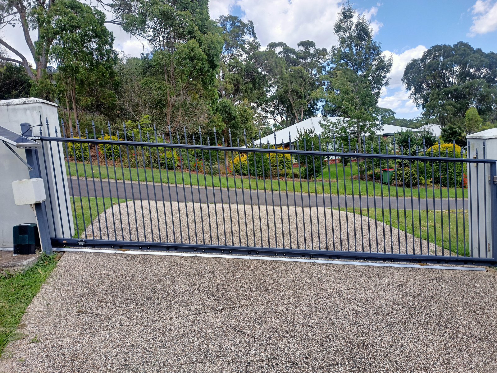 after Basalt Powder-coated Aluminium Sliding Gate – Aluminium Slider Spear, Preston